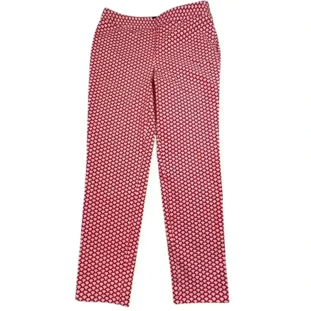 TALBOTS CHATHAM GEOMETRIC PRINT SLIM PANTS – SIZE 8